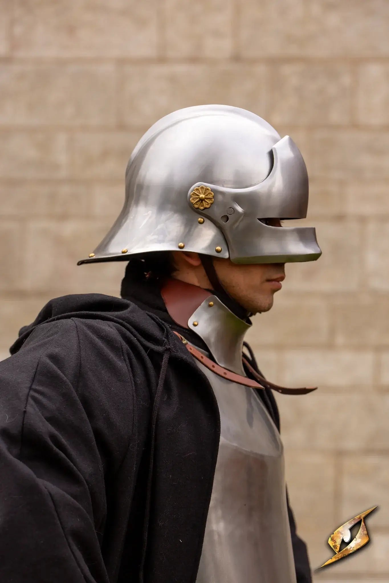Side view of a soldier wearing a Renegade Helmet, showcasing its sleek design and protective features.