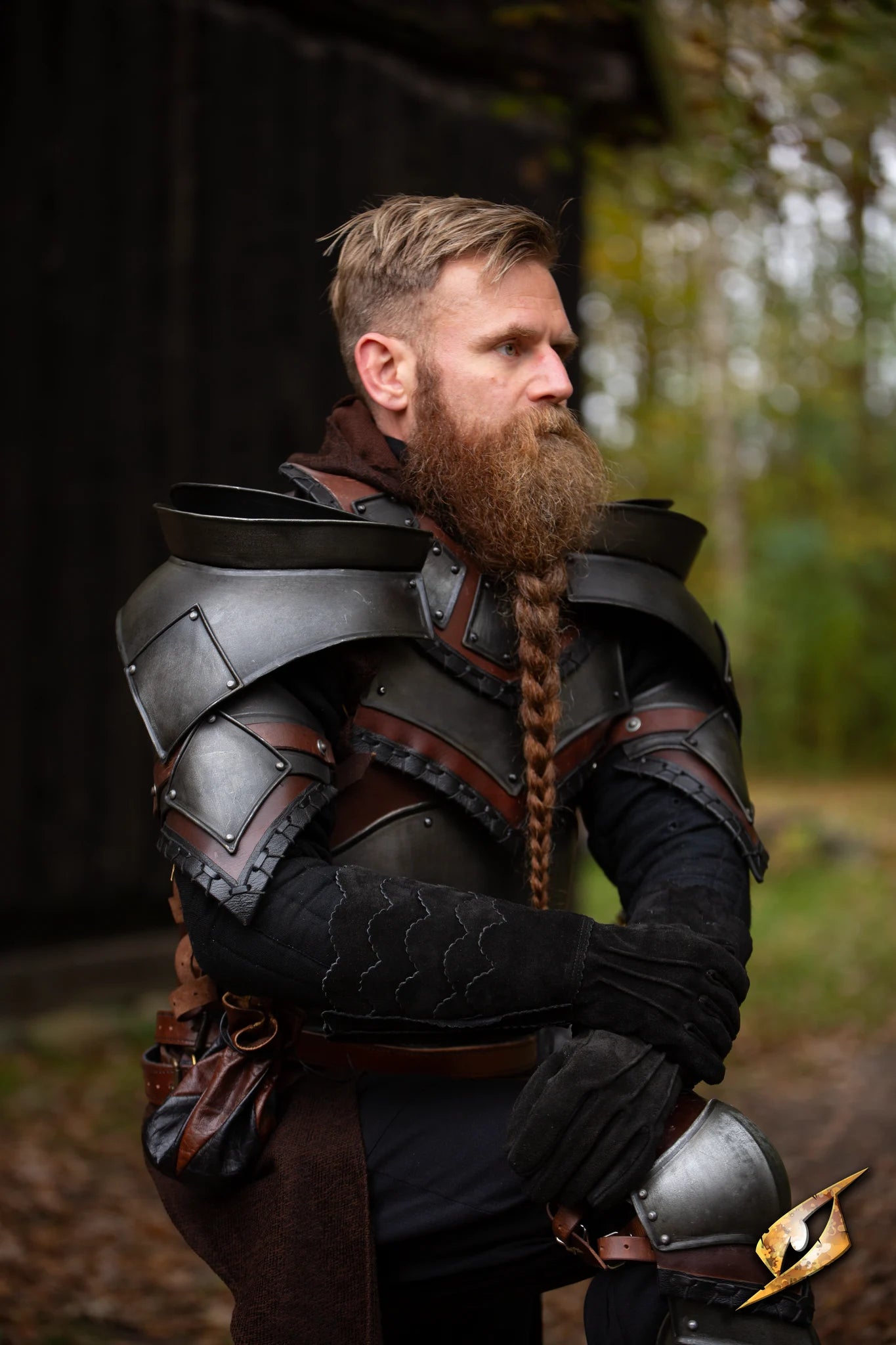 Rogue Neck and Shoulders - Steel Pauldrons & Gorget | Epic Armoury