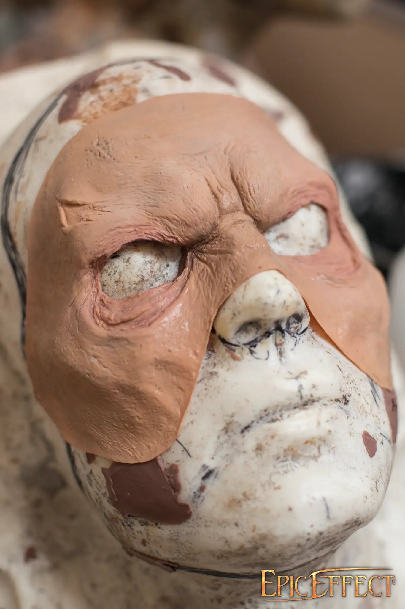 Close-up of Epic Armoury’s Zombie Brow latex prosthetic for undead expression.
