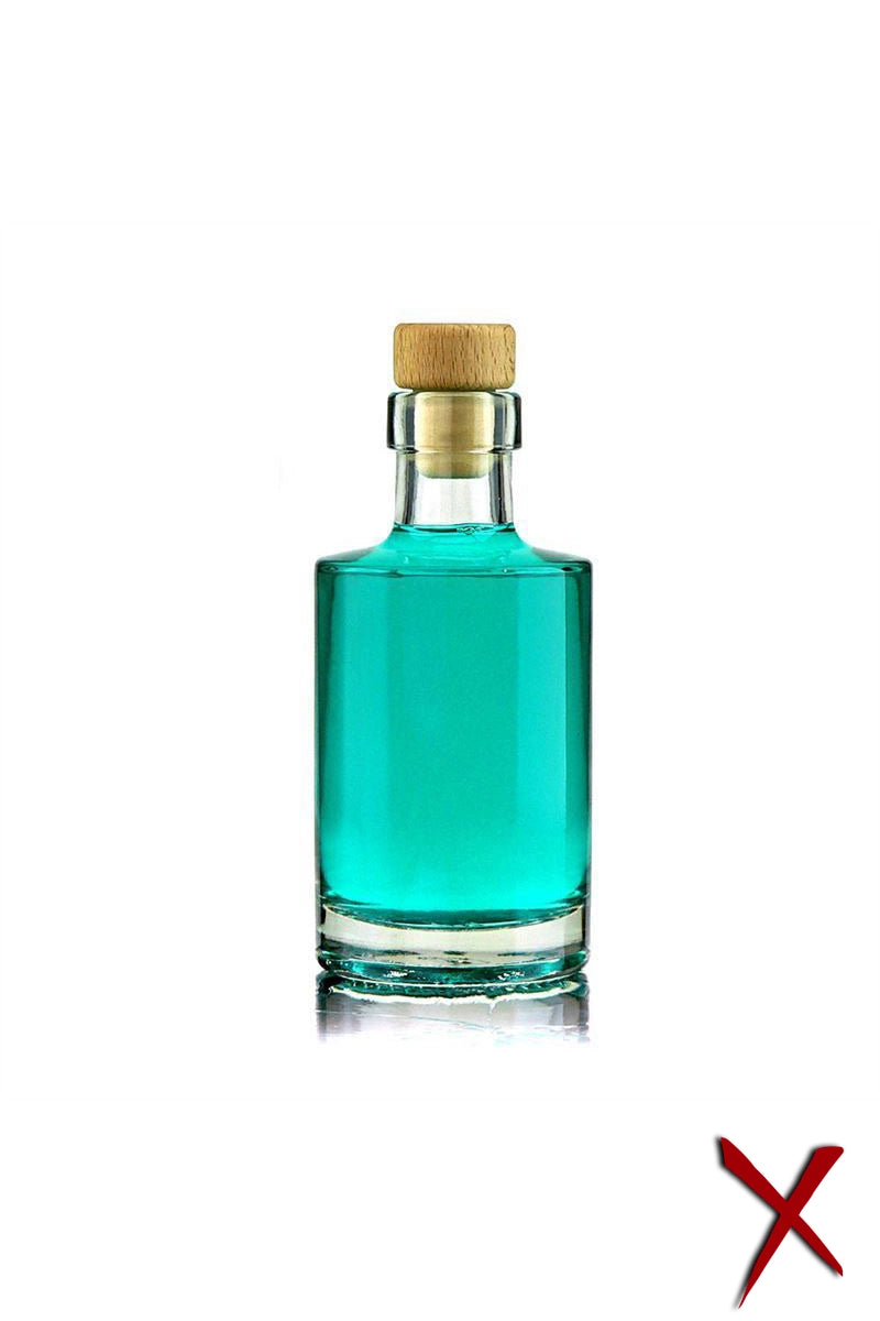 Potion of Adventure in a glass flask with a wooden cork, featuring a vibrant turquoise liquid.