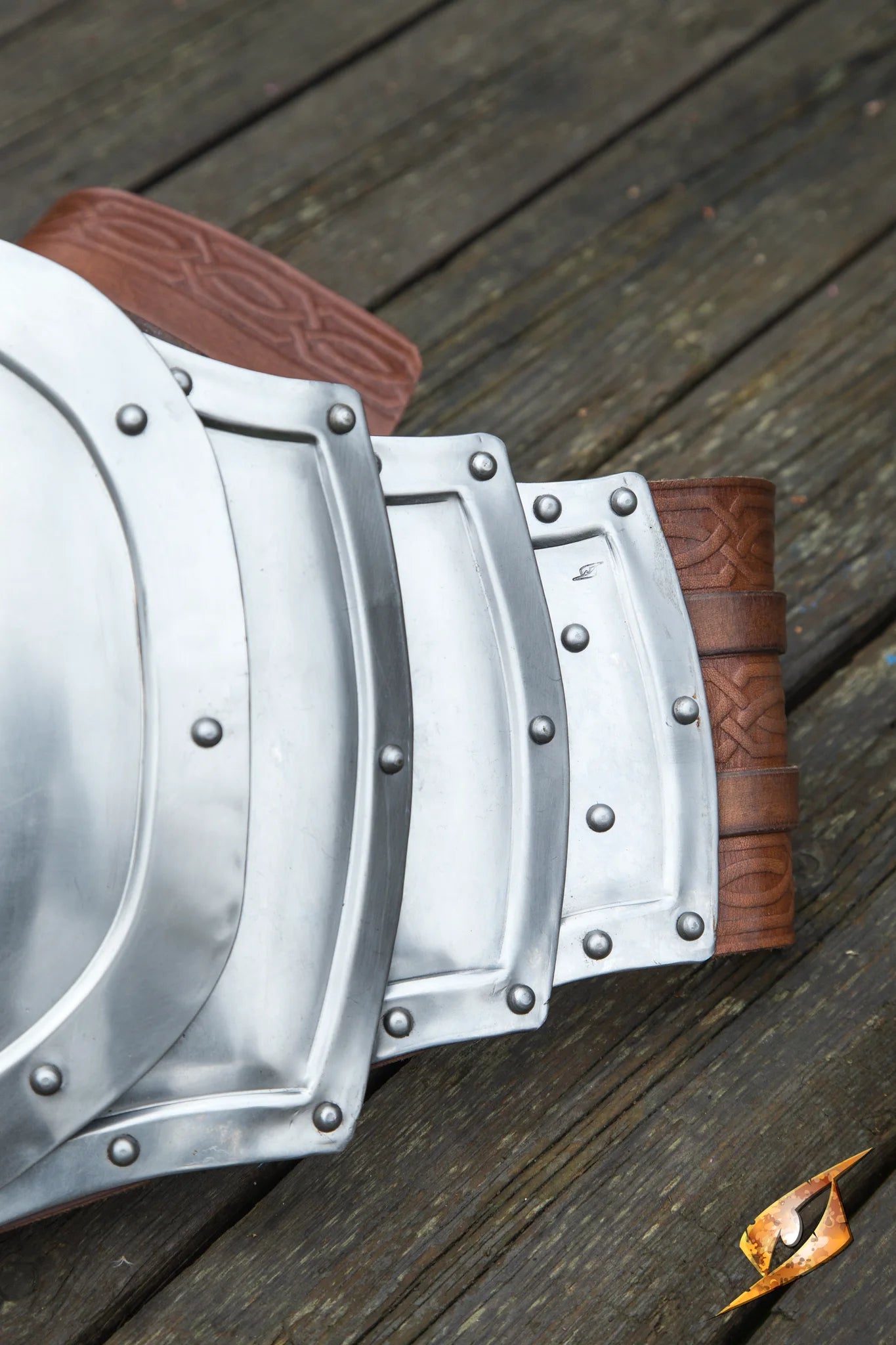 close up of Gut Plate on wooden background