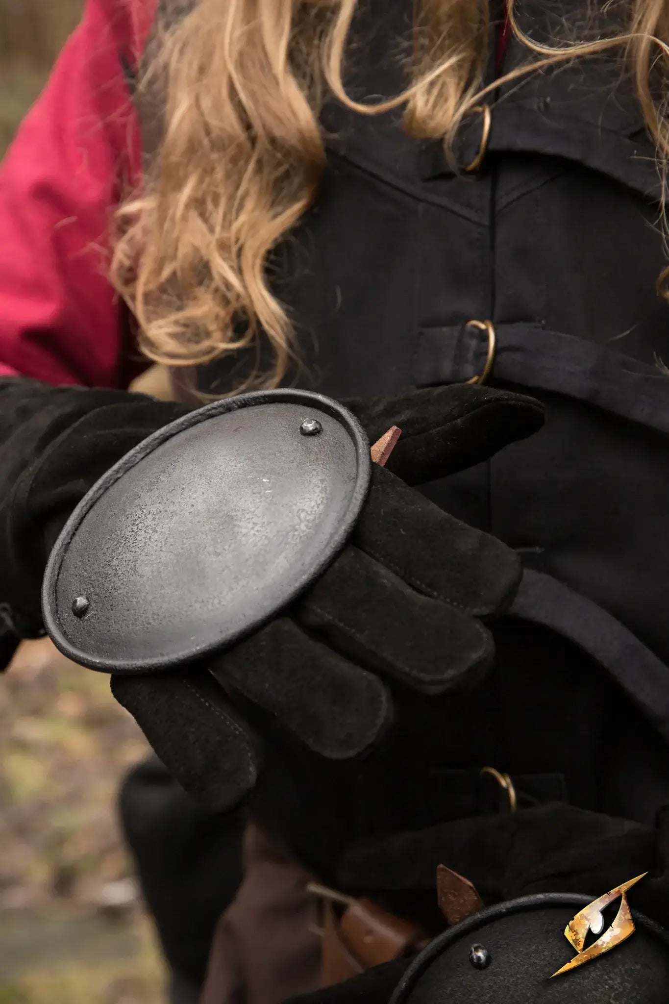 Rondel Hand Protection shown in close-up to protect hands during fencing practice.