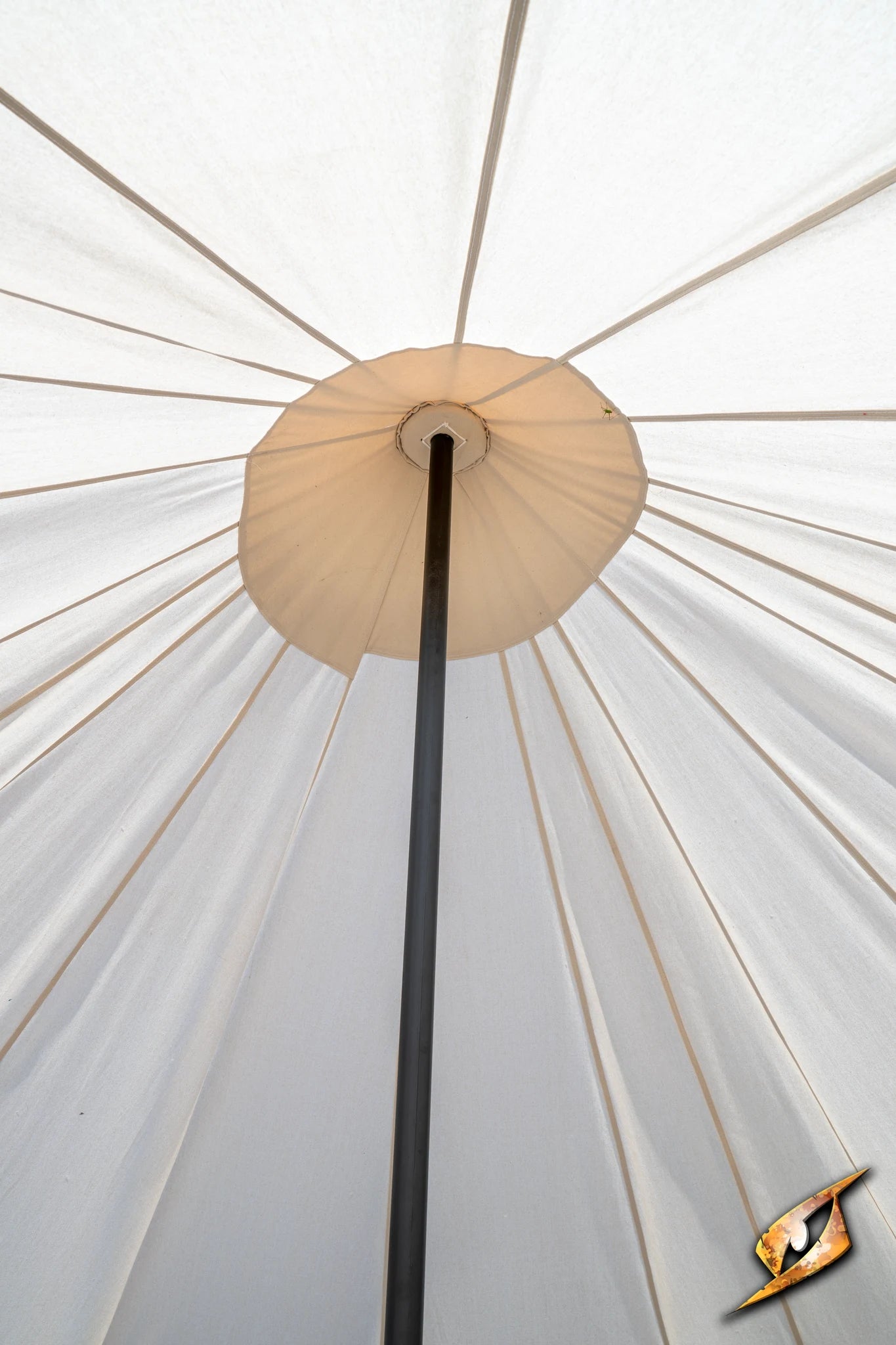 Interior view of the Round Pavilion Tent - 5 m showcasing the central pole and canopy design.