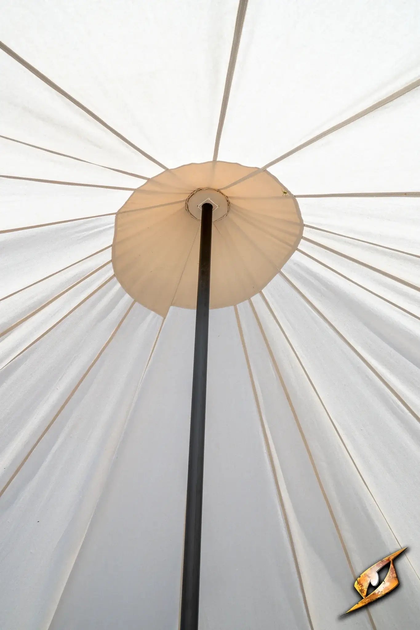 Interior view of the Round Pavilion Tent - 5 m showcasing the central pole and canopy design.