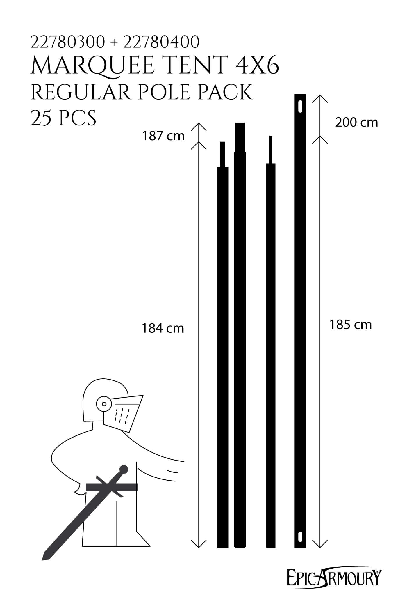 Marquee Tent Pole Pack