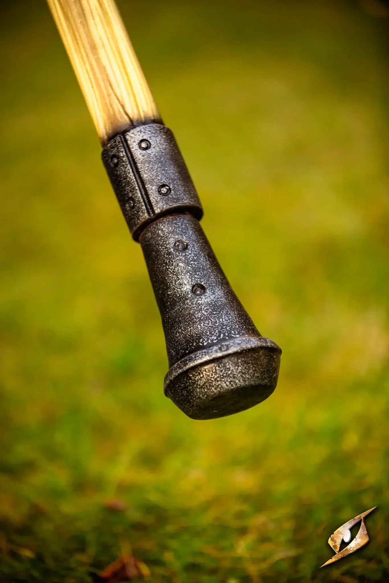 Battle Standard - Butt Cap Male close-up, showcasing the durable design for stability in battle standard setups.