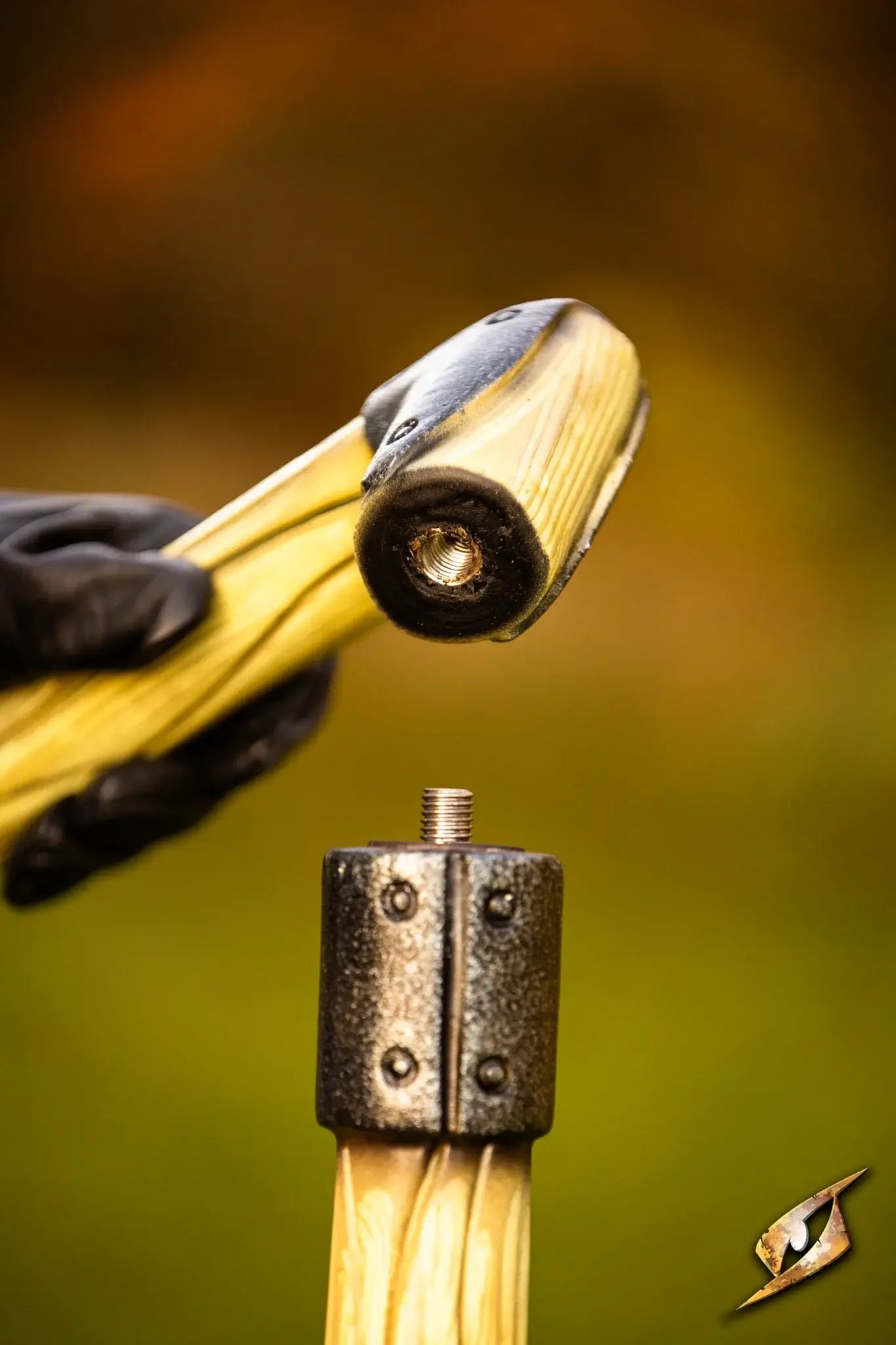 Battle Standard - Short Pole connection detail showcasing durable materials for compact battle setups.