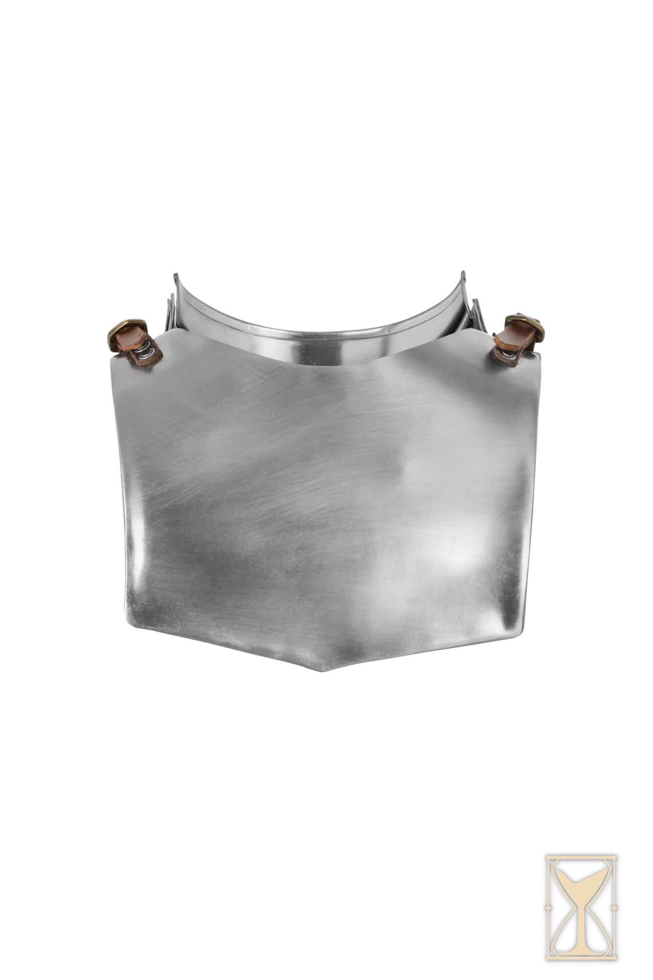 Landsknecht Gorget - 1.6mm - Yoremade, protective collar for battlefield use, featuring geometric front plate.