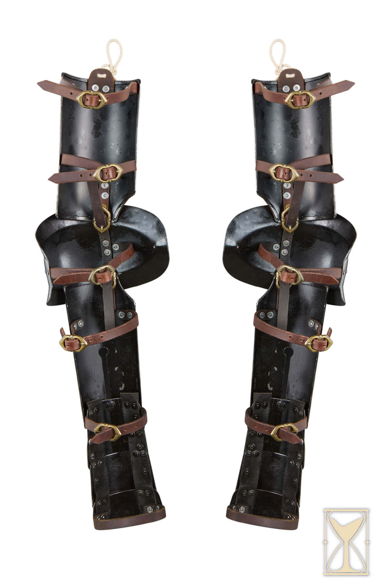 Landsknecht Vambraces - 1.6mm - Yoremade crafted for full-arm protection with leather straps.