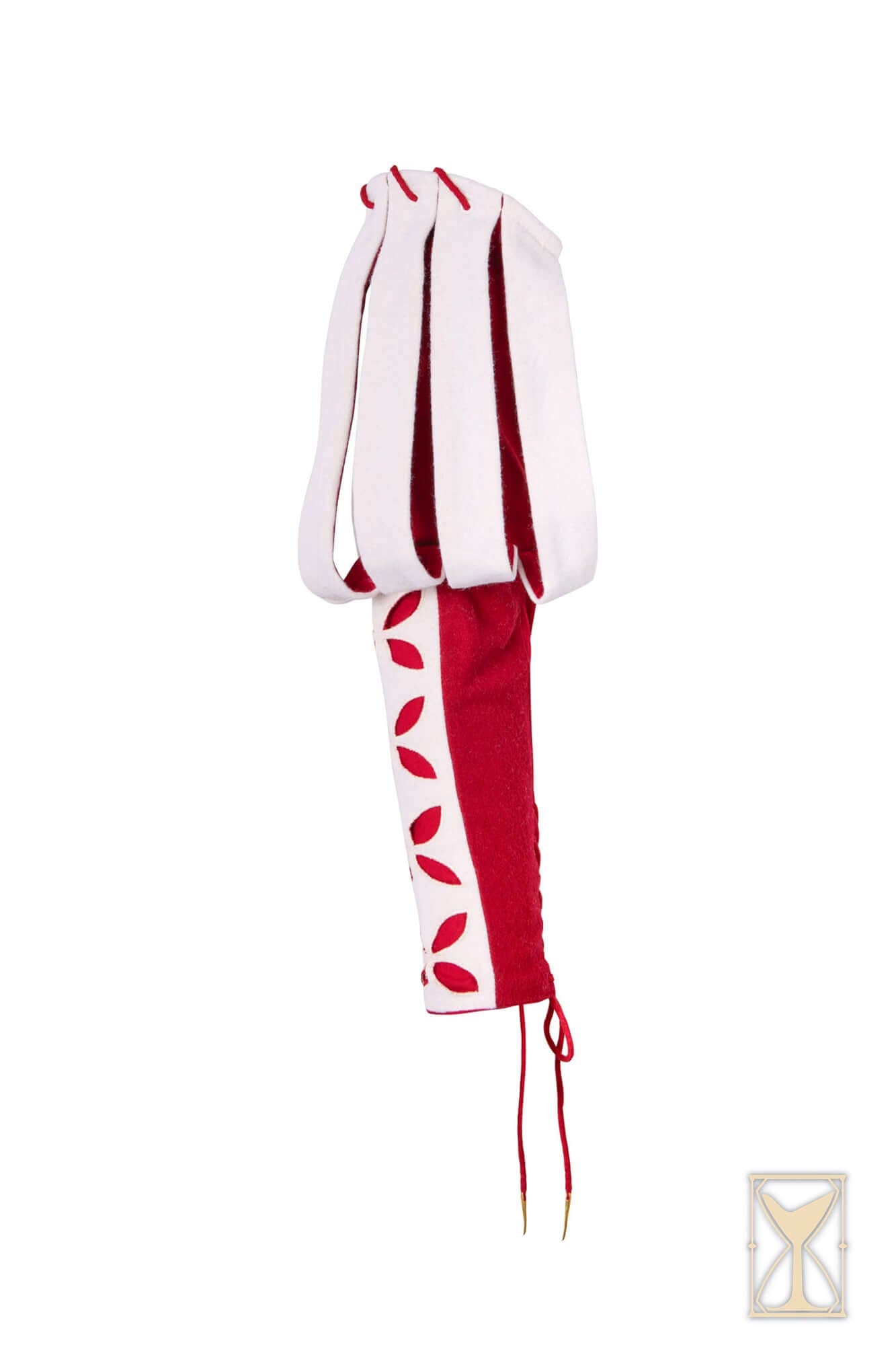 Landsknecht Bloom Sleeve featuring puffed design and decorative petal motifs in red and white.