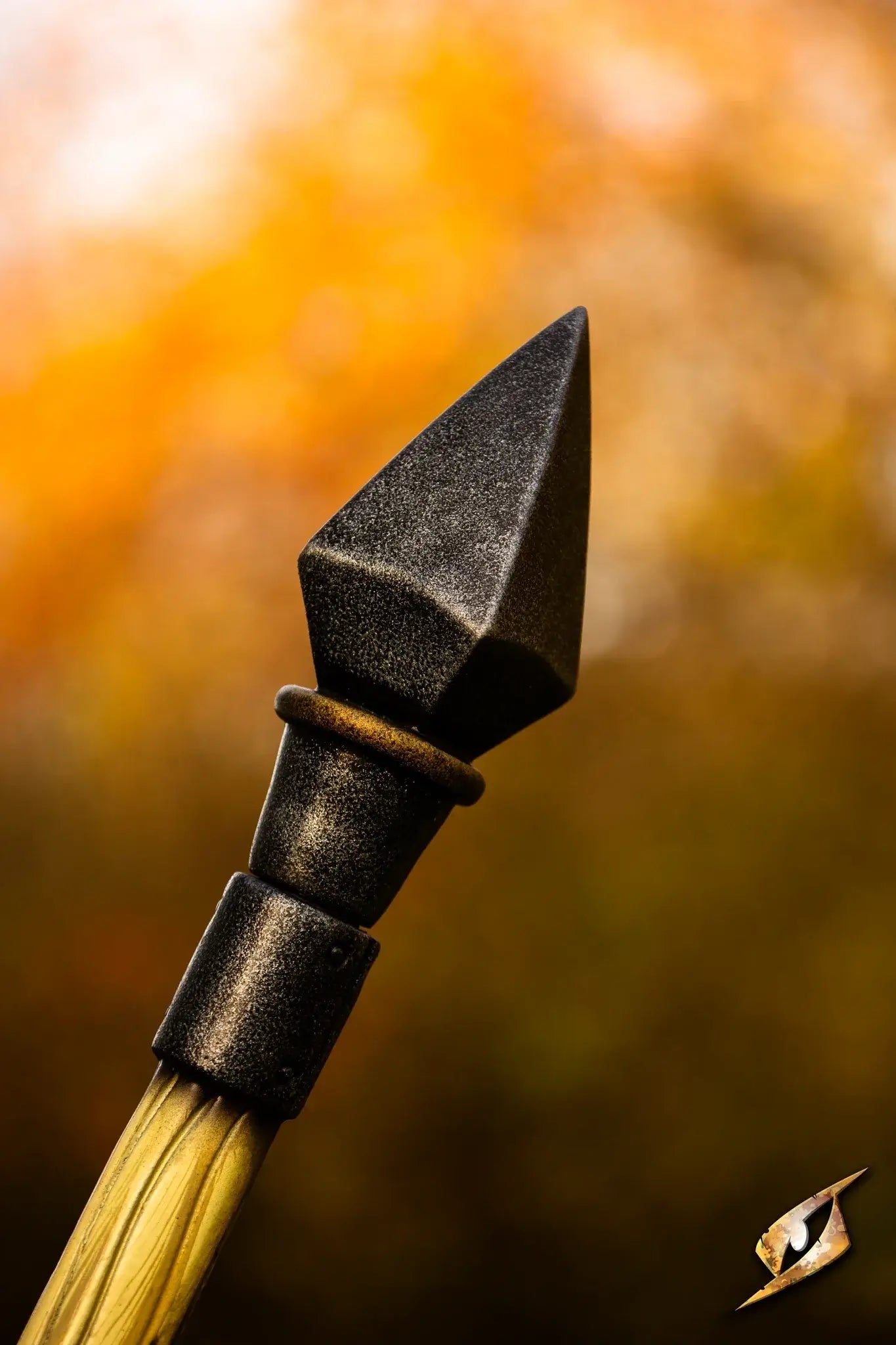 Close-up of Battle Standard - Spear Top showcasing its sleek, spear-like design and elegant details.