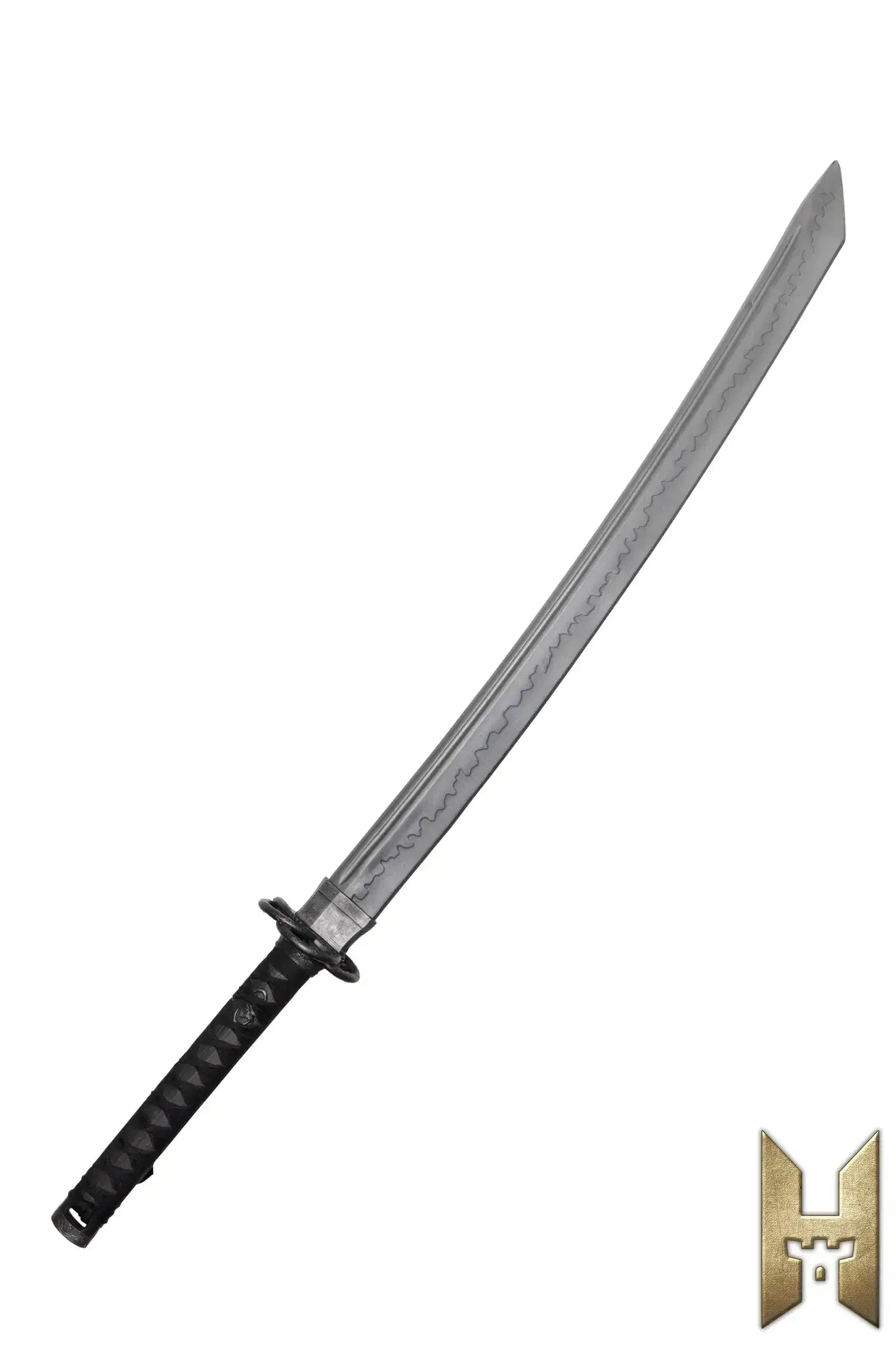 Ryūgan the Katana from the Stronghold Masters Collection, featuring an elegant curved blade for LARP.