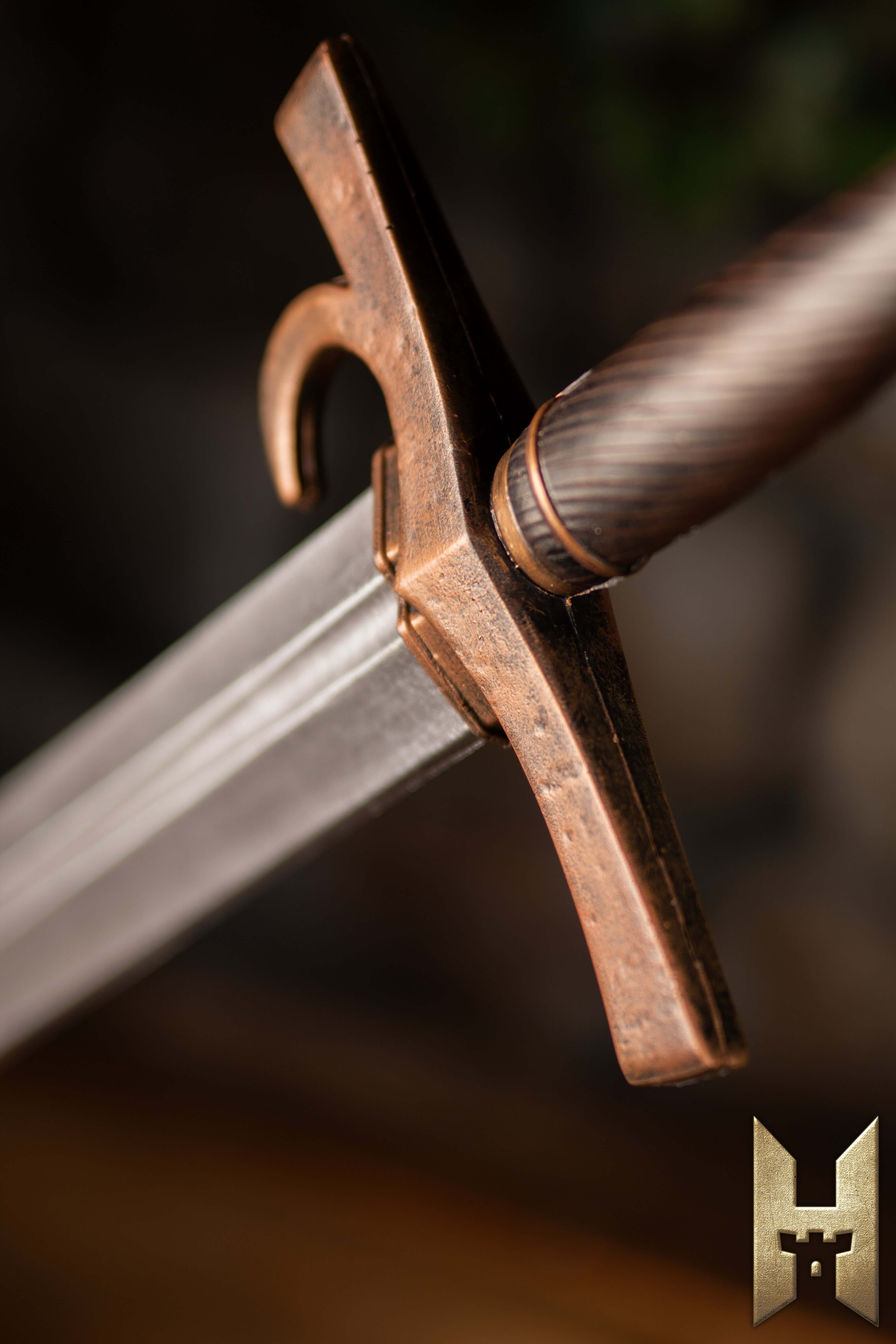 Milanese Sword from Epic Armoury showcasing the elegant guard and blade, designed for precision and endurance in LARP.