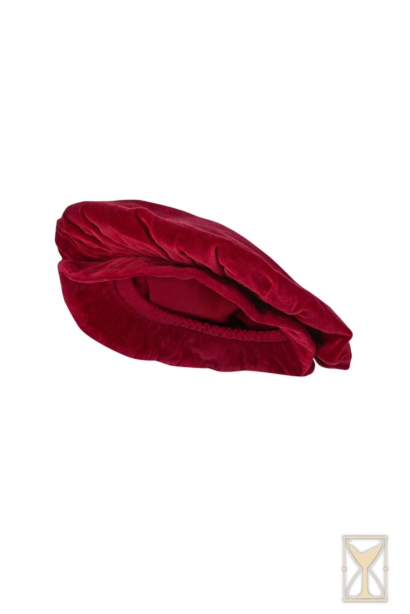 Beret Francisco - rich velvet beret inspired by 15th and 16th century fashion, showcasing deep red color.