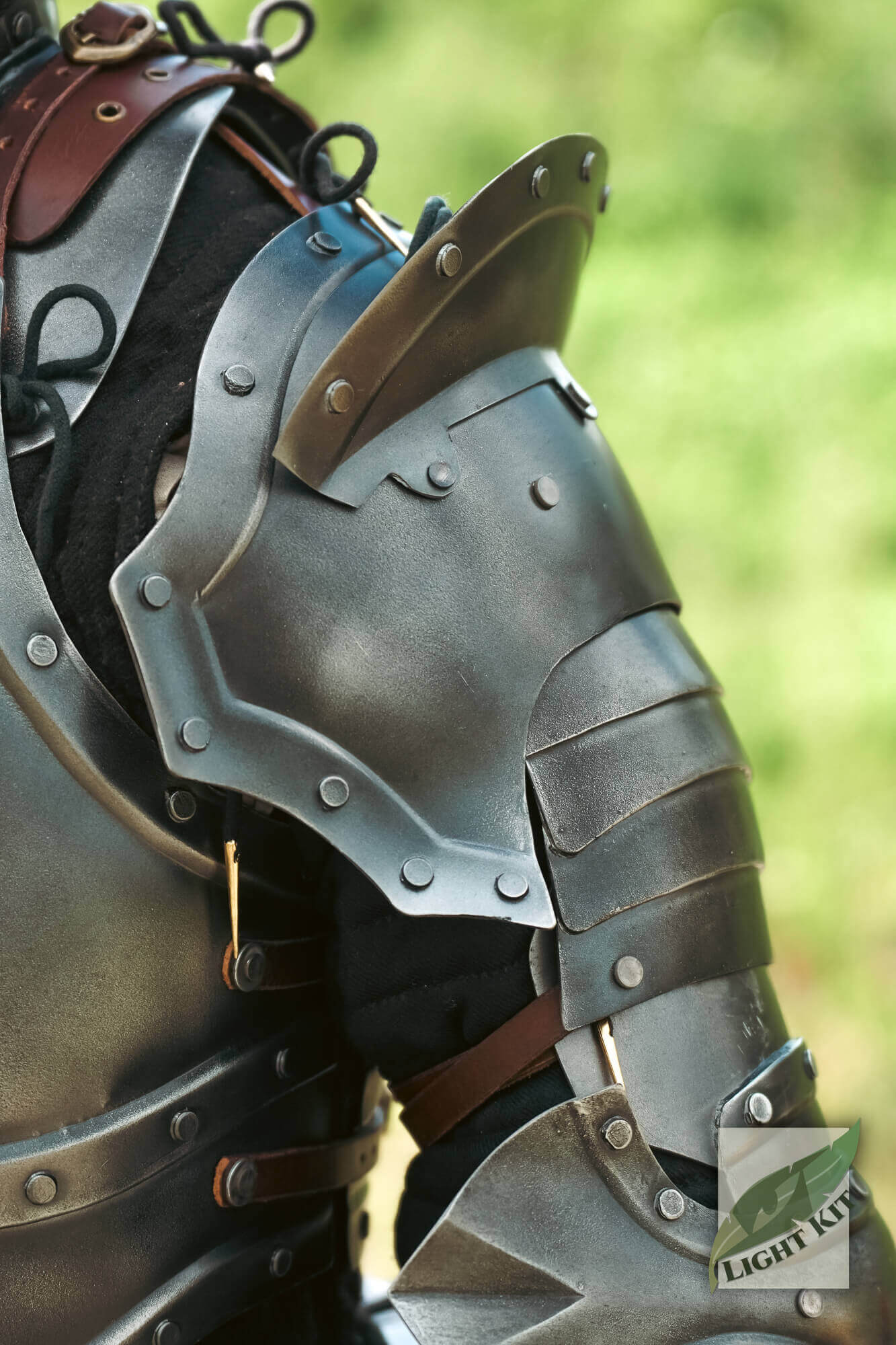 Close-up of Captain Pauldrons - Light Kit showcasing its detailed construction and design.