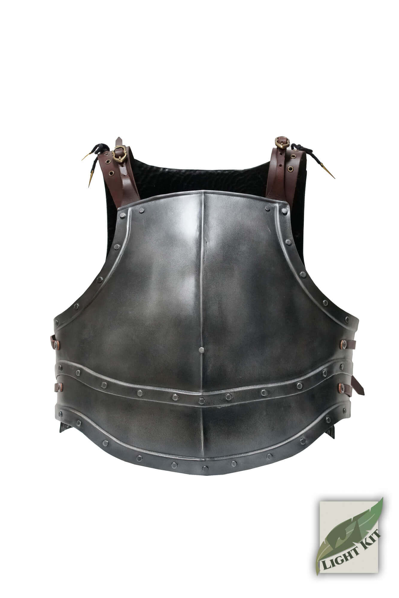 Captain Cuirass - Light Kit showcasing a polished metallic armor design with leather straps.