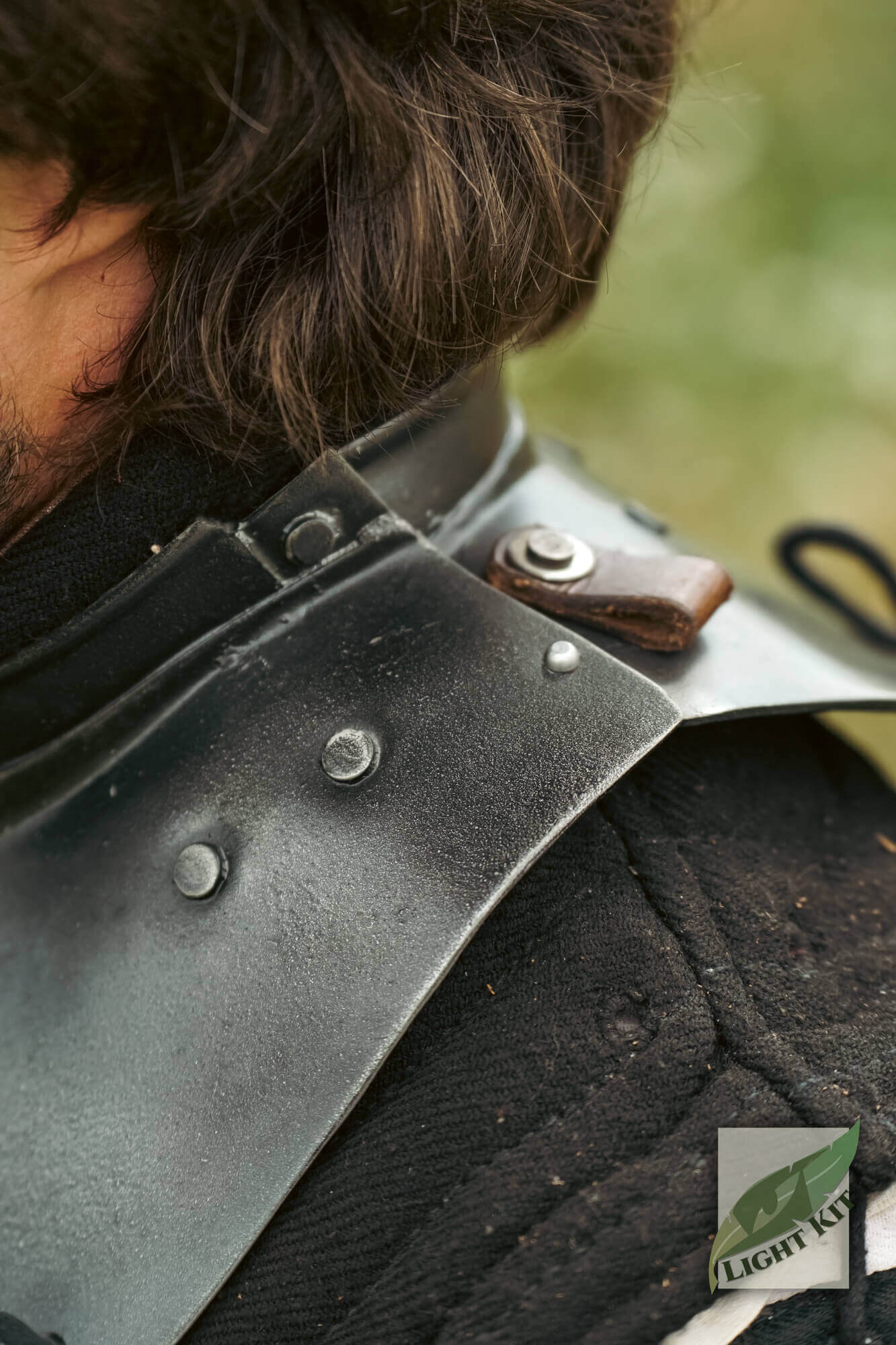 Close-up of the Captain Gorget - Light Kit showcasing its polyurea material and design features.