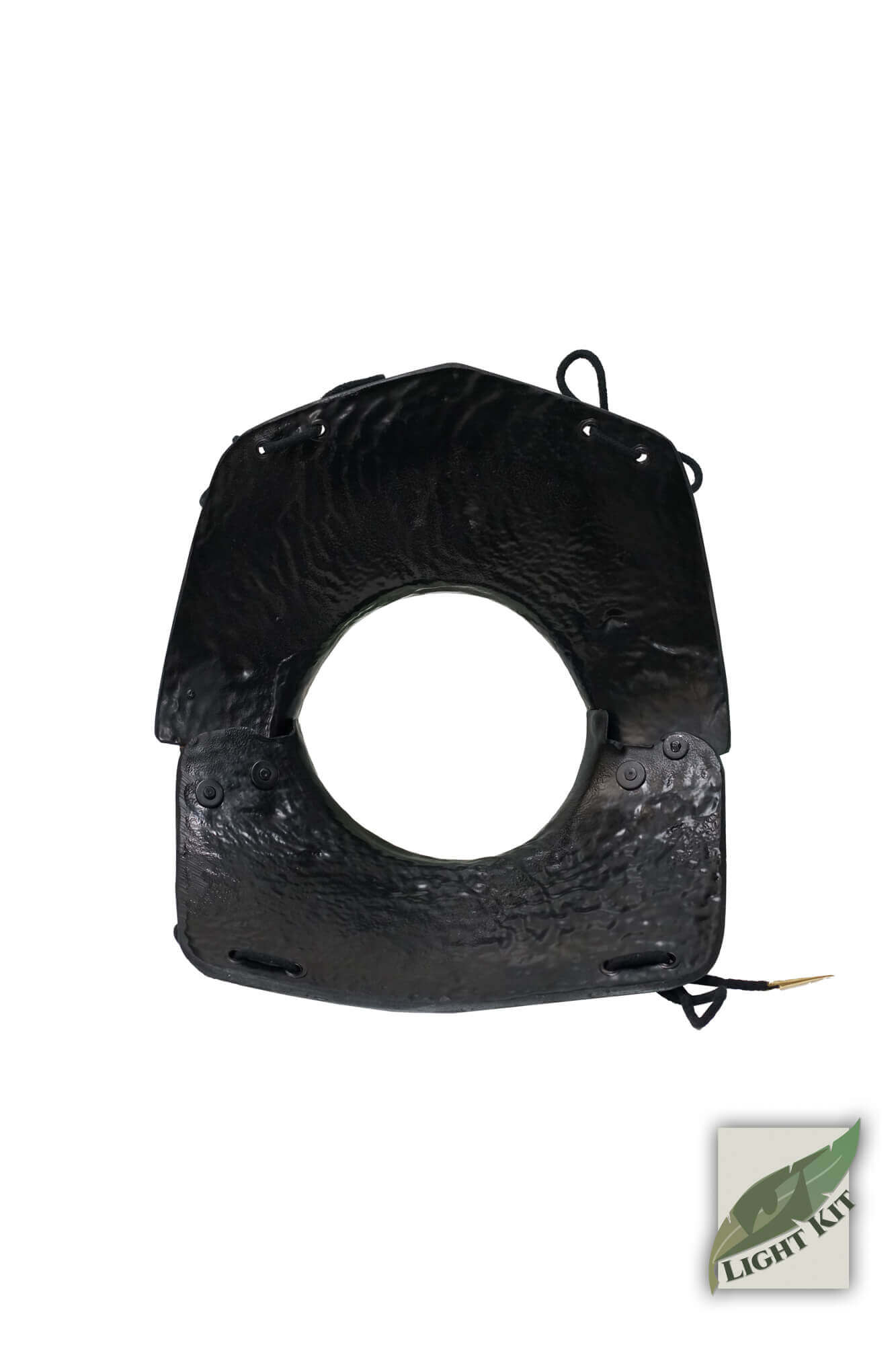Captain Gorget - Light Kit displayed from the top, showcasing the polyurea design and secure fitting features.