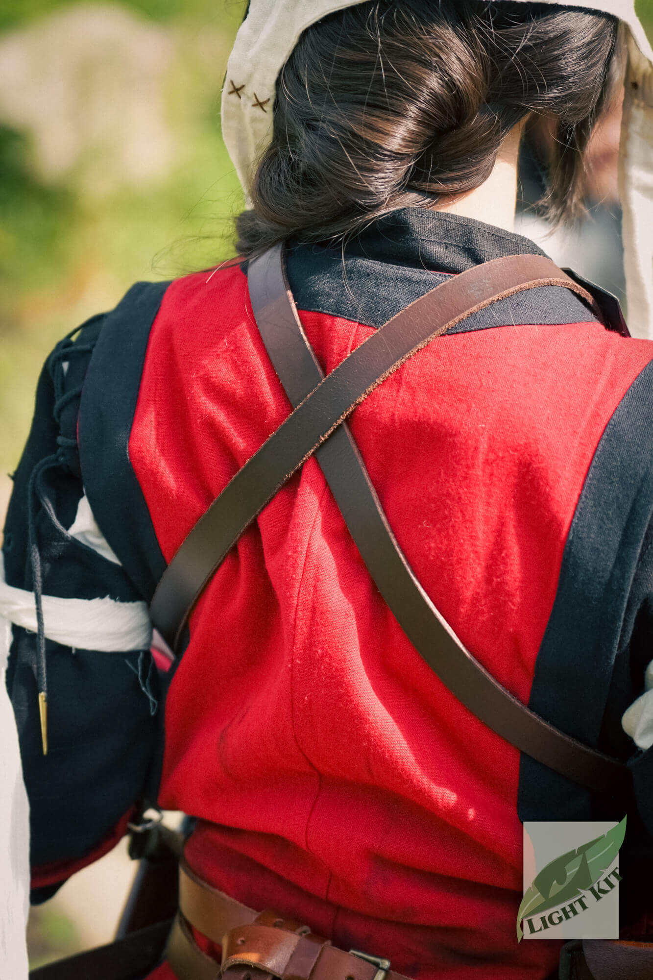 RFB Breastplate - Light Kit worn by a participant, showcasing its lightweight design and classic style.