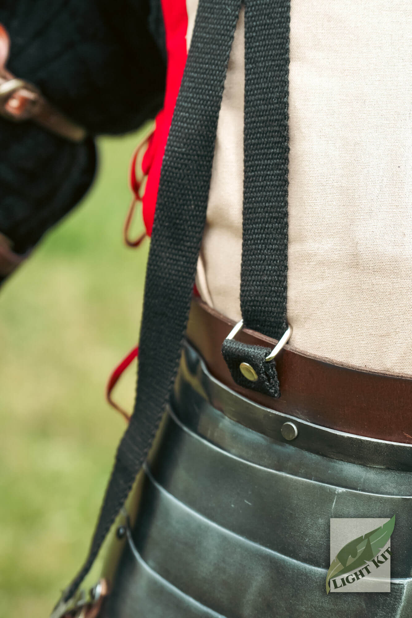 Faulds and Tassets - Light Kit showing harness straps and armor details for effective battlefield protection.