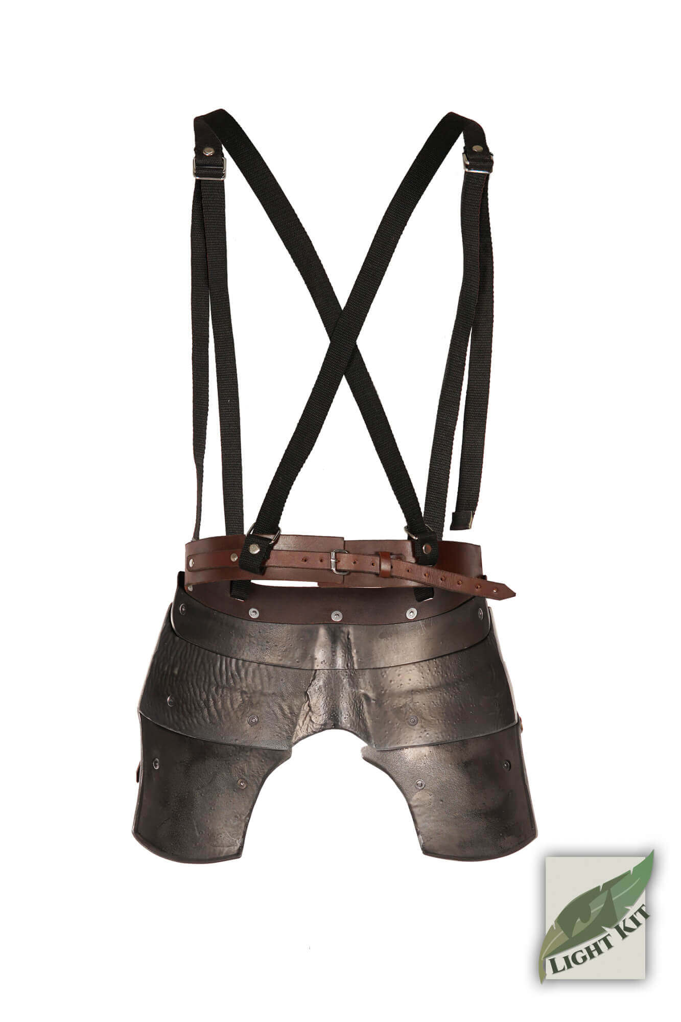 Faulds and Tassets - Light Kit back view showing protective armor design and adjustable straps.