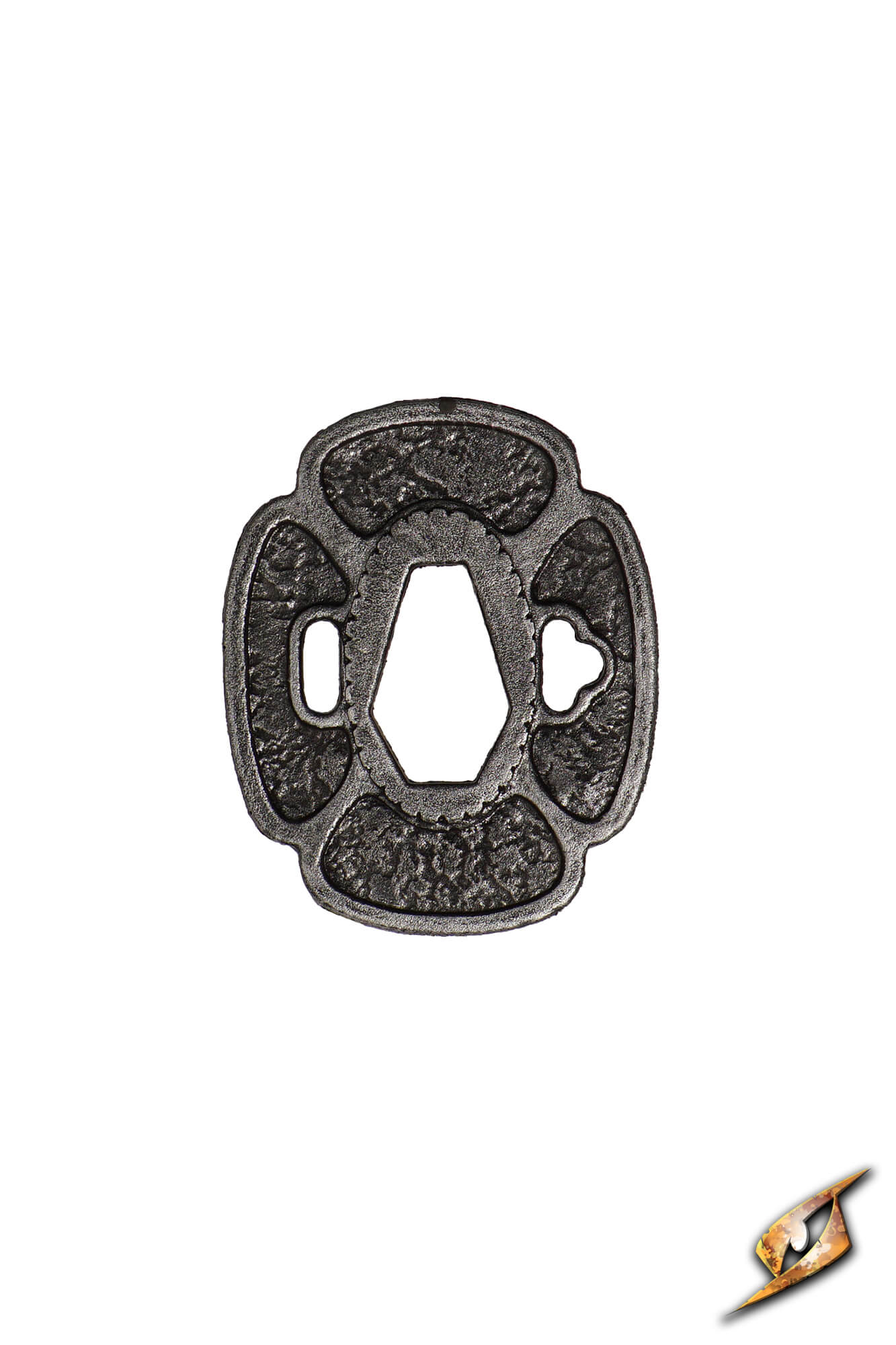 Mokko-gata Tsuba hand guard in flexible polyurethane for Ryugan Katana and Naginata Compact