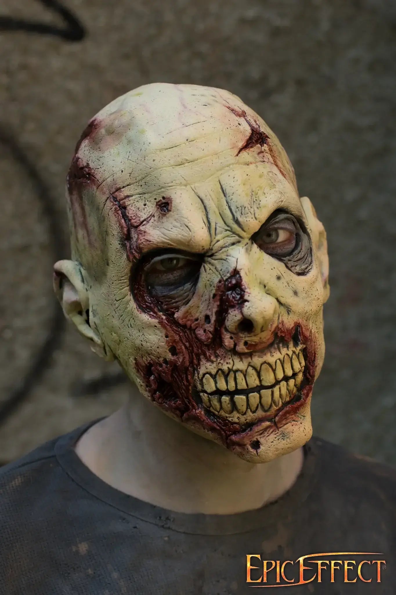 Scarface Zombie mask with grotesque features and bloody details, embodying the essence of a horror-themed character.
