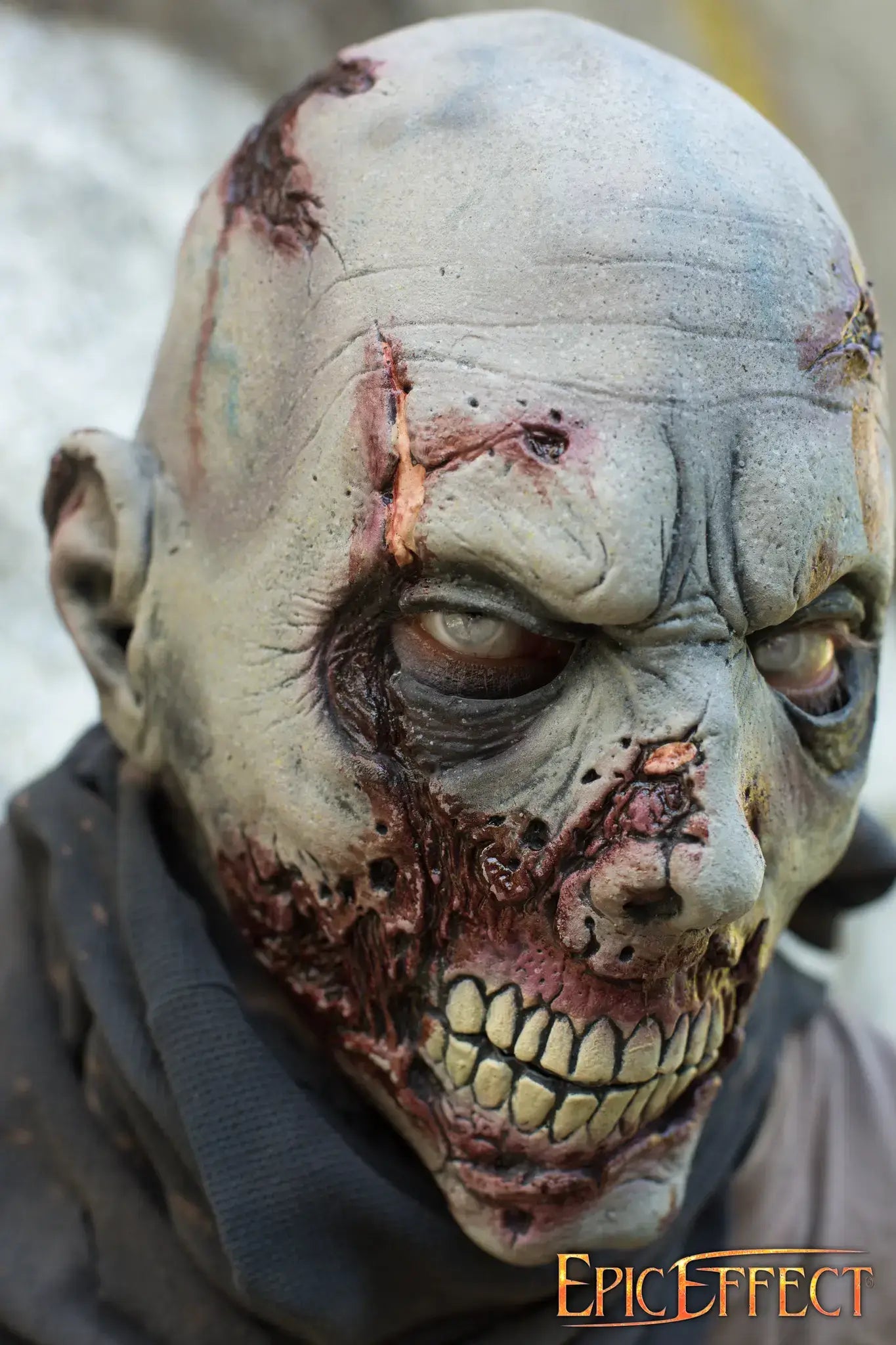 Scarface Zombie realistic mask with rotting features and haunting expression, perfect for horror enthusiasts.