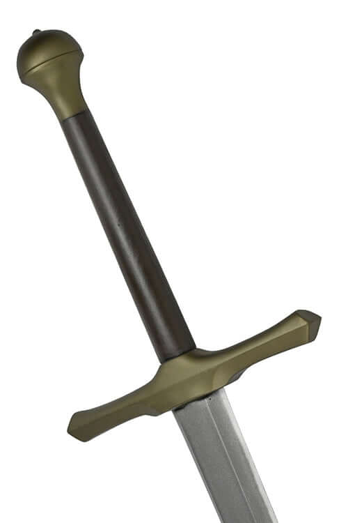 Bellator II - Sharpened sword with a steel-colored blade and olive guard, showcasing its durability and authentic design.