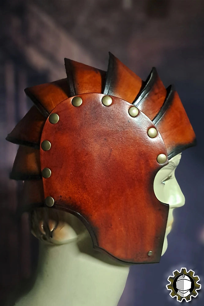 Helmet Mercurio (Fighter) side view showcasing its elegant design and protective features.