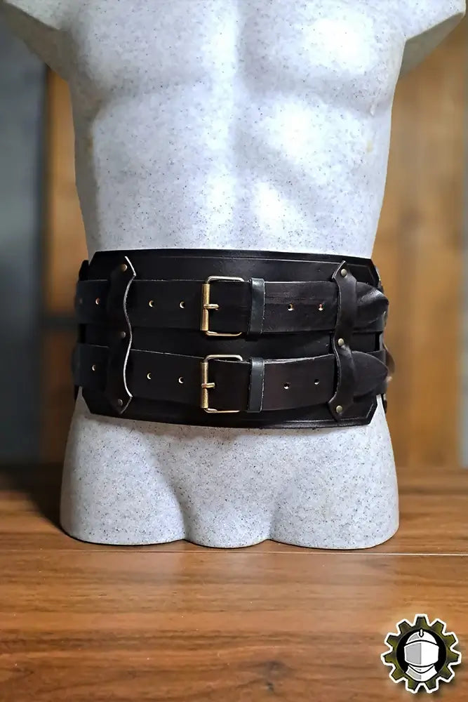 Broad Belt Jaret (Fighter) showcasing elegant design and double-belt construction on a mannequin.