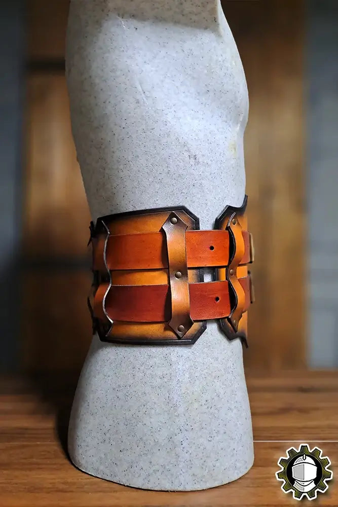 Broad Belt Olympus (Fighter) showcasing modular design and leather craftsmanship for lower torso protection.