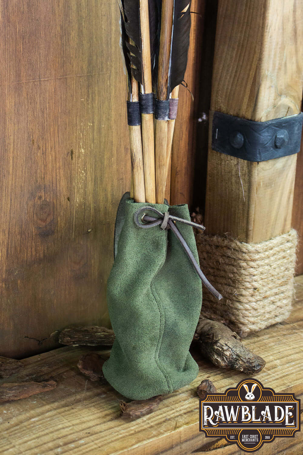 Adventurer Tube Pouch for carrying arrows and gear, perfect for adventurers, scholars, and elves.