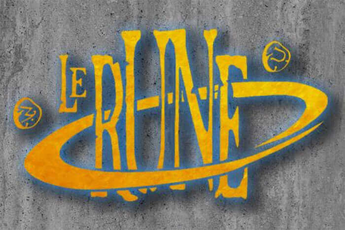 Le Rune logo with stylized yellow letters against a blue glow.