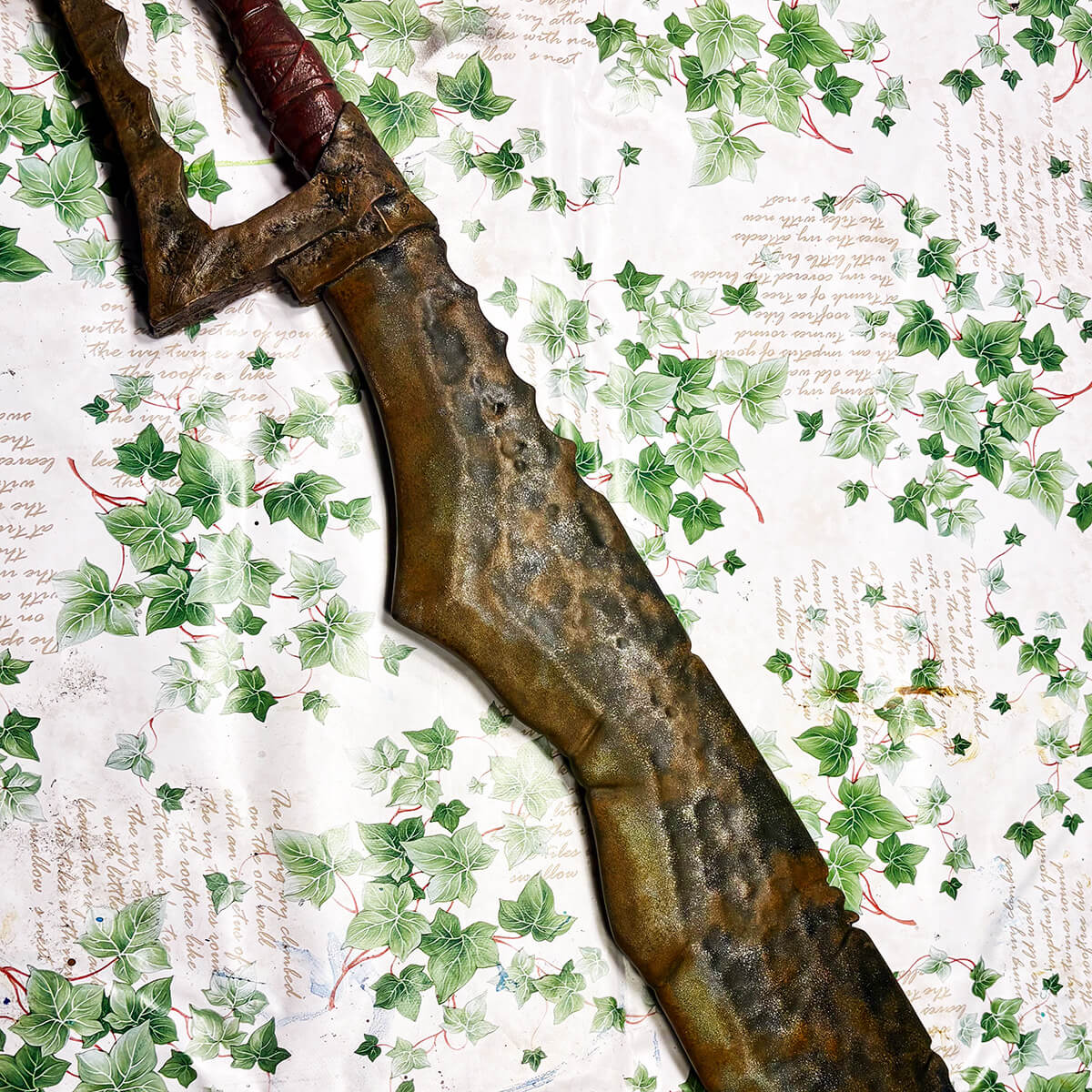 How to add a battle-worn finish to a LARP weapon