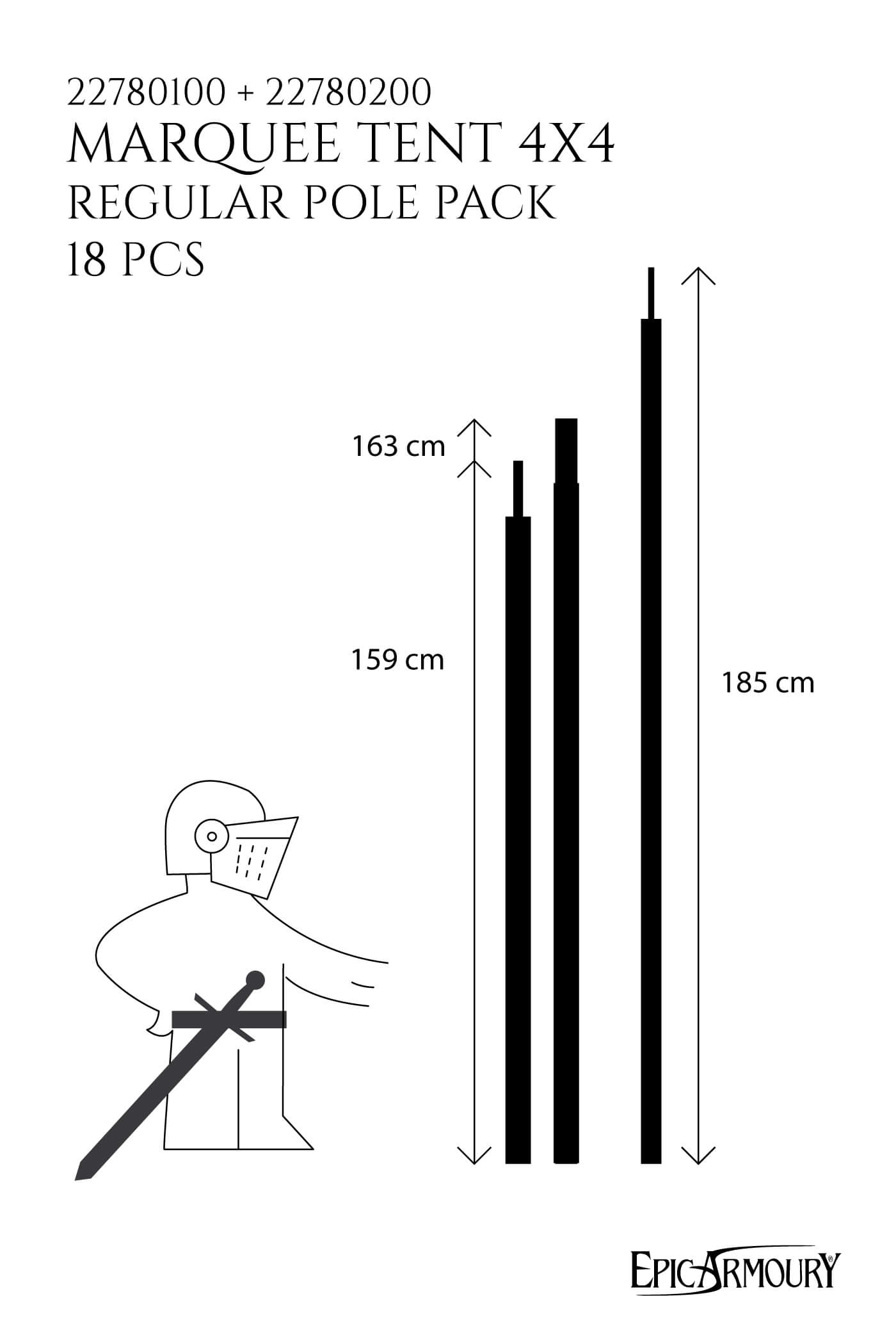 Marquee Tent Pole Pack