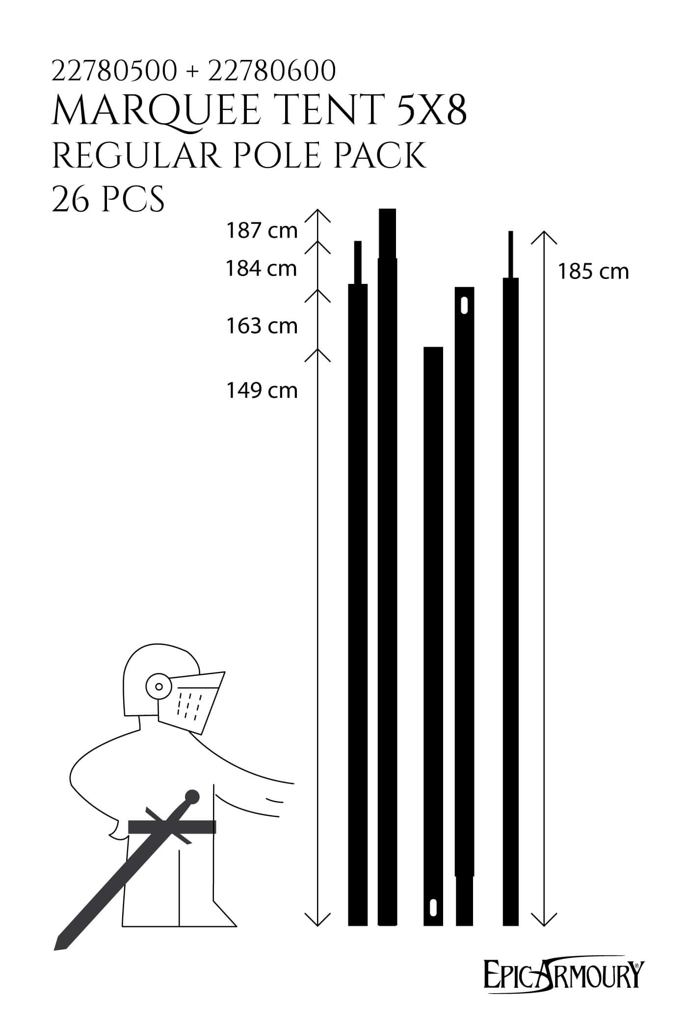 Marquee Tent Pole Pack