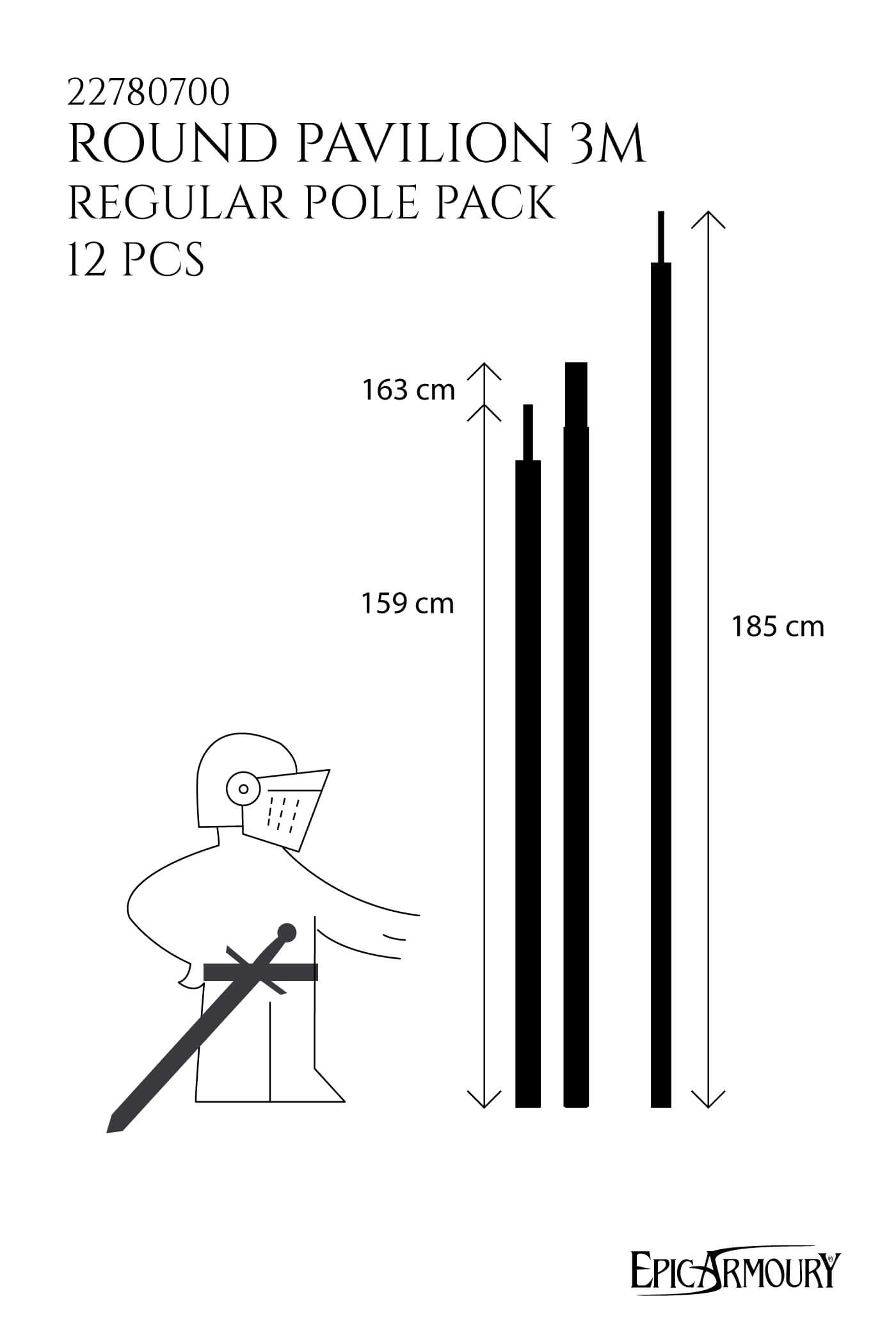 Round Pavilion Pole Pack