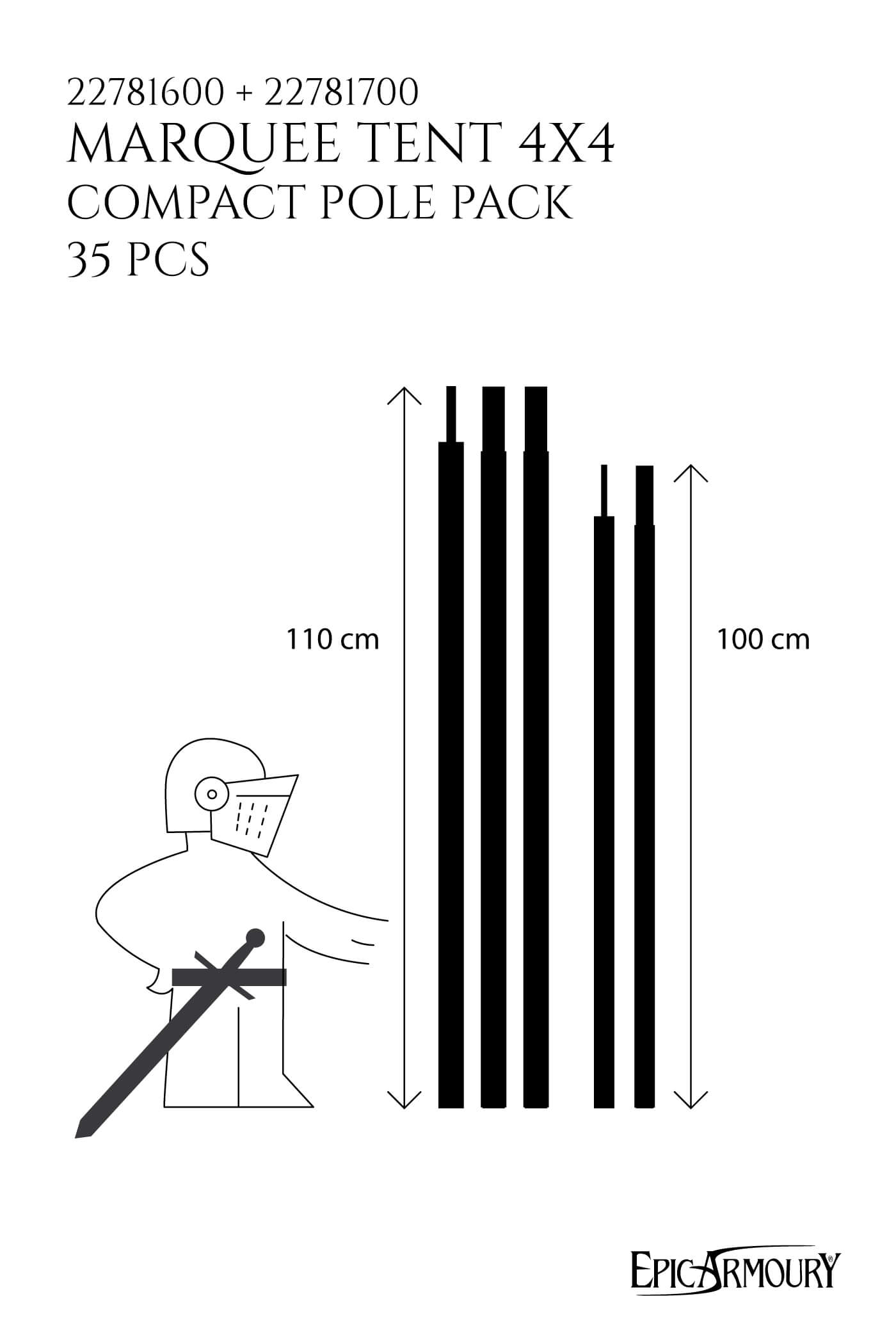 Marquee Tent Pole Pack