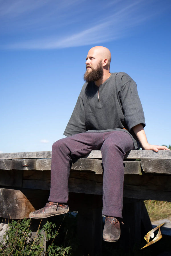 Pantalon viking Arvid – Gris bordeaux