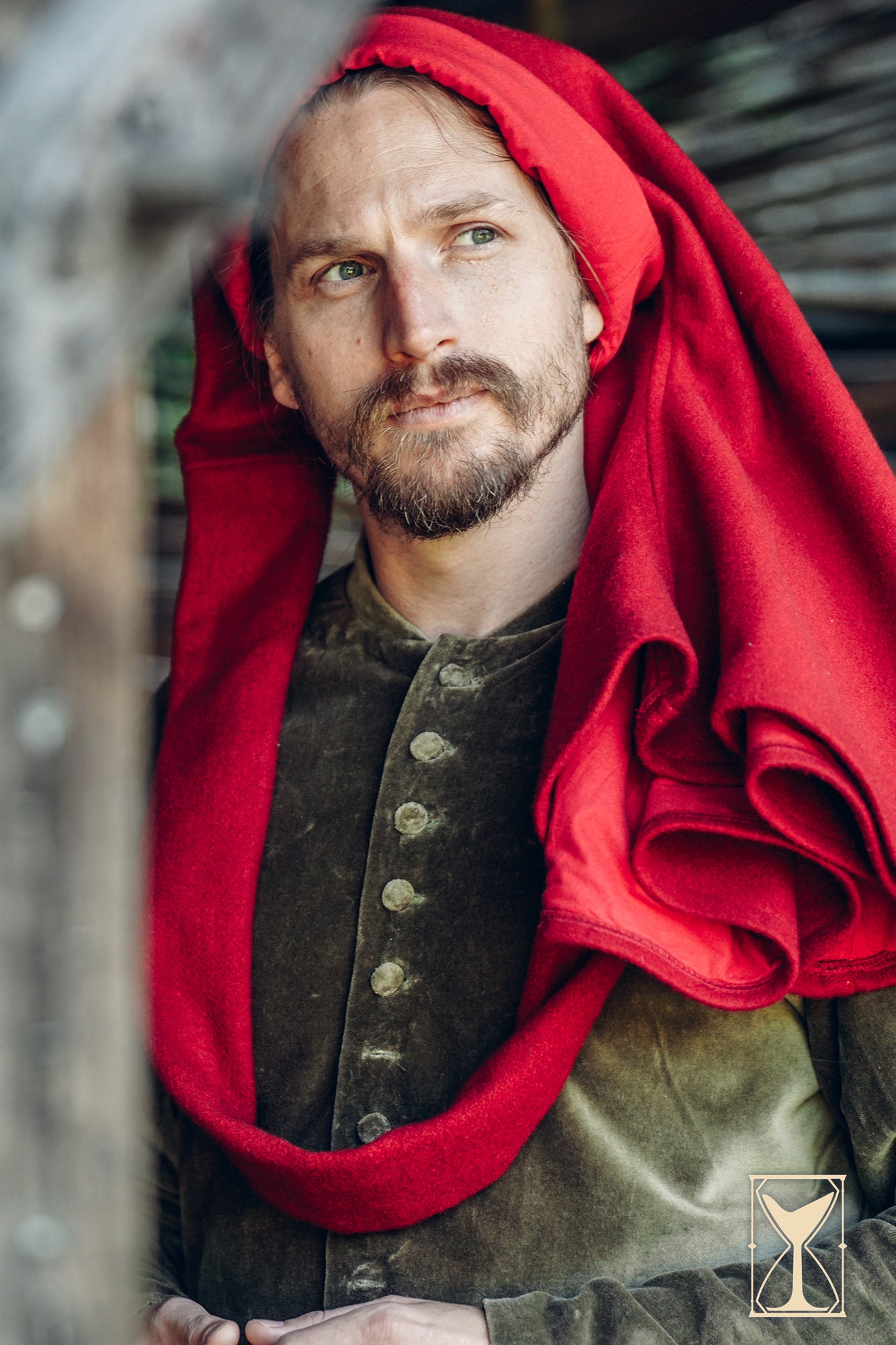 Simple Liripipe Hood - Brushed Wool