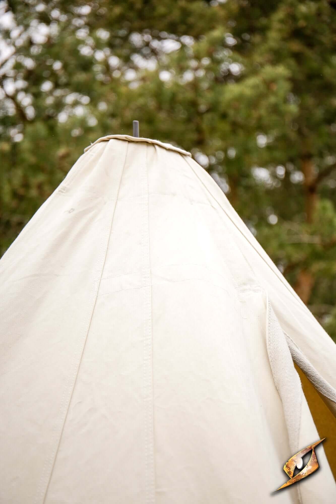 Complete Conical Tent - Compact showing the top structure and design for outdoor camping.