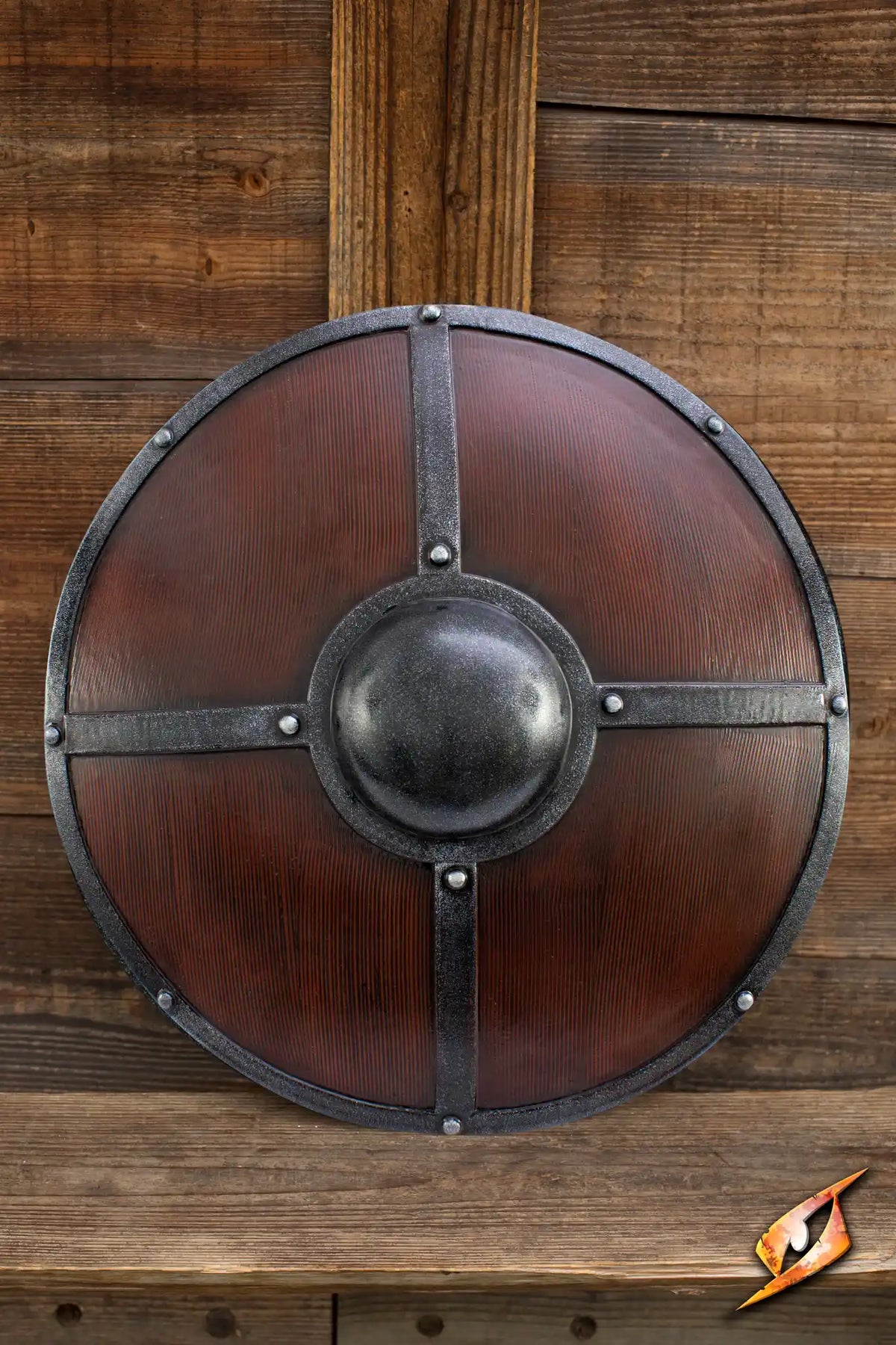 Ironshod Shield - Wood - 60 cm - Durable Latex Design
