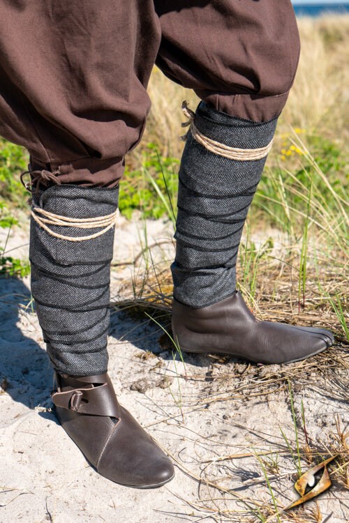 Viking Winningas - Leg Wraps- Pair Herringbone Pattern