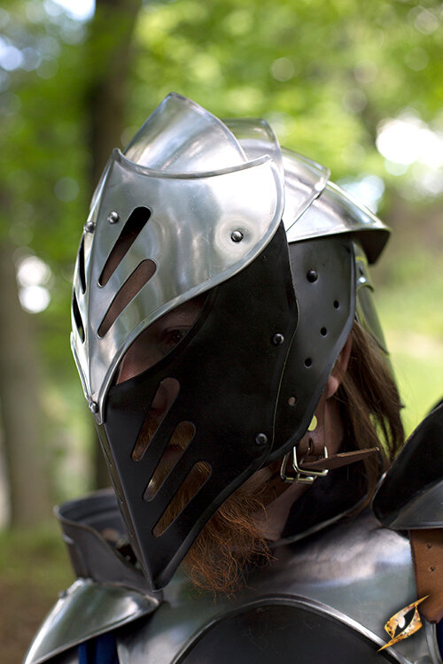 Black sales armour helmet