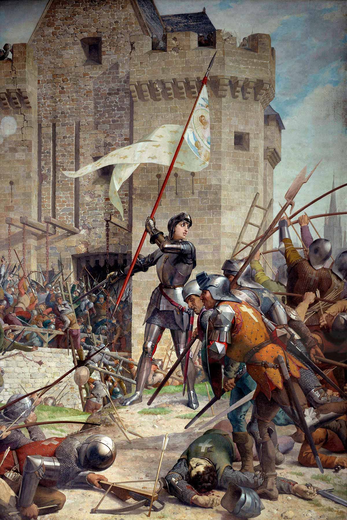 "Joan of Arc at the Siege of Orléans" (1890) by Jules Eugène Lenepveu